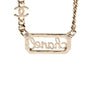 Chanel CC Gold Plated Strass Logo Choker Necklace Secondhand