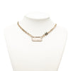 Chanel CC Gold Plated Strass Logo Choker Necklace Secondhand