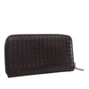 Bottega Veneta Leather Intrecciato Zip Around Wallet Secondhand