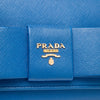 Prada Saffiano Lux Bow Wallet On Strap Secondhand