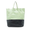 Celine Bicolor Leather Vertical Cabas Tote Secondhand