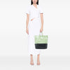 Celine Bicolor Leather Vertical Cabas Tote Secondhand