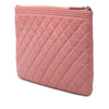 Chanel Medium Quilted Lambskin Boy O Case Clutch Secondhand