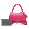 Balenciaga Small Shiny Box Calfskin Hourglass Satchel Secondhand