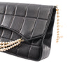 Chanel Chocolate Bar Lambskin Pearl Chain Flap Secondhand