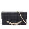 Chanel Chocolate Bar Lambskin Pearl Chain Flap Secondhand