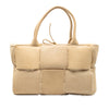 Bottega Veneta Small Suede and Shearling Maxi Intrecciato Arco Tote Secondhand