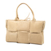 Bottega Veneta Small Suede and Shearling Maxi Intrecciato Arco Tote Secondhand