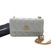 Chanel Mini CC Lambskin Camellia Crush Clutch With Chain Secondhand