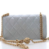 Chanel Mini CC Lambskin Camellia Crush Clutch With Chain Secondhand