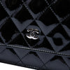 Chanel CC Quilted Patent Wallet On Chain Secondhand