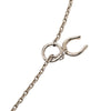 Hermès Palladium Plated Vulcanium Cheval Pendant Necklace Secondhand