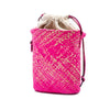 LOEWE Paulas Ibiza Raffia Anagram Square Pocket Bucket Bag Secondhand