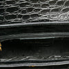 Secondhand Ferragamo Croc Embossed Vara Handbag