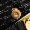 Secondhand Ferragamo Croc Embossed Vara Handbag