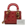 Dior Mini Lambskin Cannage Studded Supple Lady Dior Secondhand