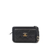 Chanel CC Quilted Lambskin Front Pocket Clutch With Chain Secondhand