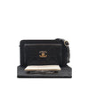 Chanel CC Quilted Lambskin Front Pocket Clutch With Chain Secondhand