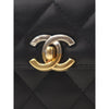 Chanel CC Quilted Lambskin Front Pocket Clutch With Chain Secondhand