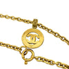Chanel CC Gold Plated Medallion Chain Necklace Secondhand