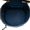 Chanel CC Quilted Denim Trip Vanity Case with Chain Secondhand