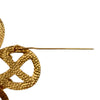 Chanel CC Gold Plated Infinity Brooch Secondhand