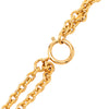 Chanel Gold Plated Double Chain Horse Medallion Pendant Necklace Secondhand