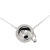 Dior Brass Button Pendant Necklace Secondhand