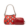 Prada Vitello Daino Grommet Handbag Secondhand