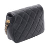 Chanel Mini Quilted Caviar Camellia Chain Flap Secondhand