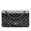 Chanel Medium Classic Lambskin So Black Double Flap Secondhand