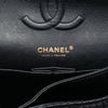 Chanel Medium Classic Chevron Calfskin Pleated Double Flap Secondhand