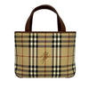 Burberry Haymarket Check Coated Canvas Handbag Secondhand