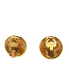 Chanel CC Gold Plated Round Clip on Earrings Secondhand