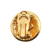 Secondhand Chanel CC Gold Plated Round Clip on Earrings