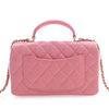 Chanel Mini Rectangular Classic Lambskin Top Handle Flap Secondhand