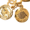 Chanel CC Gold Plated Coin Charm Brooch Secondhand