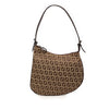 Fendi Zucchino Canvas Oyster Shoulder Bag Secondhand