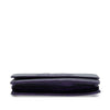 Secondhand Chanel CC Metallic Crackling Lizard Printed Leather Wallet on Chain