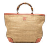 Gucci Raffia Bamboo Childrens Tote Secondhand