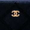 Secondhand Chanel Large Quilted Velvet O Case Clutch