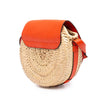 Chloé Small Raffia Marcie Saddle Crossbody Secondhand