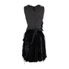 Secondhand 6267 Compact Wool Dress with Feather - '00s