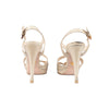 Secondhand Prada Beige Leather Strappy Heel Sandals - '10s