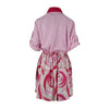 Secondhand Rubino Gaeta Peony Print Shirt Dress - '20s
