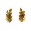 Secondhand Salvatore Ferragamo Leaf Earrings - '90s