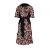 Secondhand Louis Vuitton Red Black Floral Printed Dress - '10s