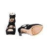 Secondhand Prada Suede Cut Out Open-toe Heels - '10s
