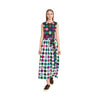 Secondhand Jeanne Lanvin Vintage Optical Pattern Dress - '70s