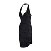Secondhand Vivienne Westwood Black Embroidered Halter Dress - '00s